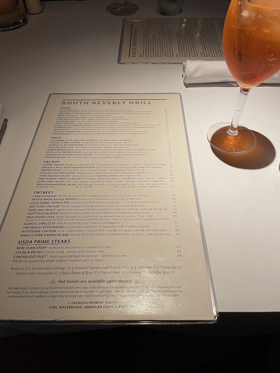 South Beverly Grill Menu - Image 4